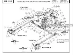 Photo 4 - Manitou TMP25 TMP25HT TMP5500 TMP5500HT Parts Manual Forklift 800806EN