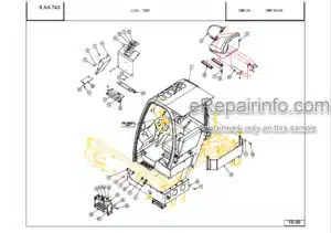 Photo 3 - Manitou TMP55 TMP55HT TMV55 TMV55HT Parts Manual Forklift 809866