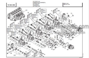 Photo 5 - Manitou TMT55 TMT55FL TMT55FL XT 4W Series 1 E2 Parts Manual Forklift 809819