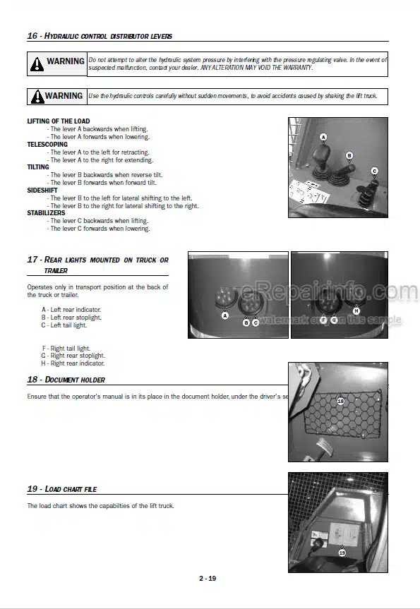 Photo 1 - Manitou TMT55HT TMT55XT 4W T3 Operators Manual Forklift 51900008