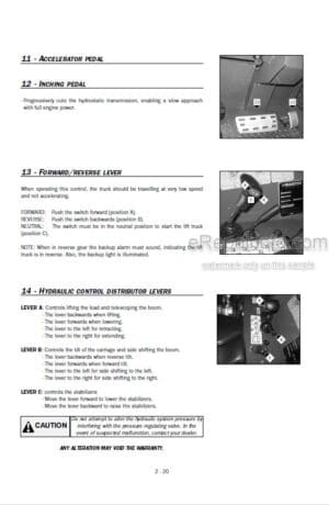 Photo 3 - Manitou TMT55HT TMT55XT T3 Operators Manual Forklift 51900010