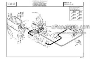 Photo 1 - Manitou TMT55 TMT55FL TMT55FL XT 4W Series 1 E2 Parts Manual Forklift 809819