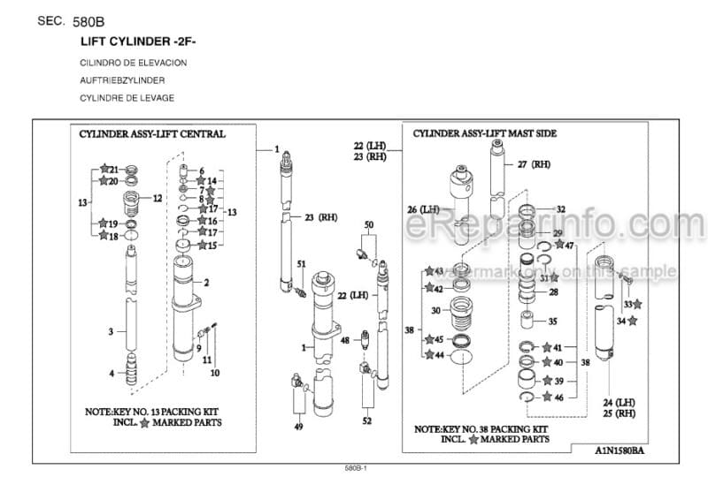 Photo 1 - Nissan A1N1 Platinum TX Series Parts Catalog Forklift CF900-UBOOK