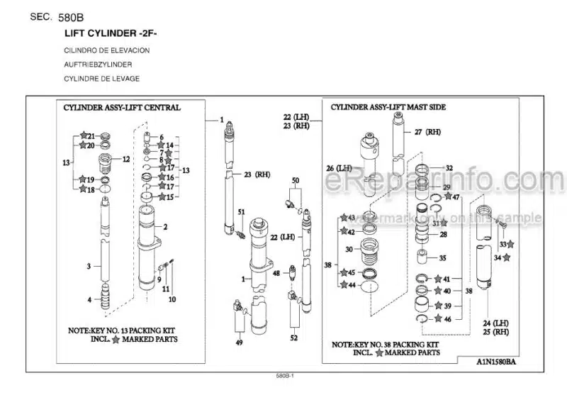 Photo 1 - Nissan A1N1 Platinum TX Series Parts Catalog Forklift CF900-UBOOK