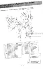 Photo 2 - Takeuchi TKB101 TKB101S Instruction Manual And Parts List Hydraulic Breaker