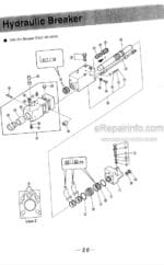 Photo 3 - Takeuchi TKB201 TKB201S Instruction Manual And Parts List Hydraulic Breaker