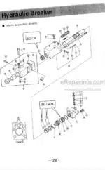 Photo 3 - Takeuchi TKB201 TKB201S Instruction Manual And Parts List Hydraulic Breaker