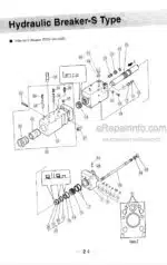 Photo 2 - Takeuchi TKB401 TKB401S Instruction Manual And Parts List Hydraulic Breaker