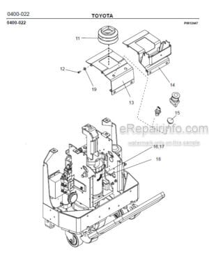 Photo 6 - Toyota 2PML20-6 2PML20-8 Spare Parts Catalogue Powered Pallet Truck 177352 SN364690-406403
