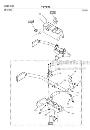 Photo 5 - Toyota 2PML20-6 2PML20-8 Spare Parts Catalogue Powered Pallet Truck 180674 SN406404-