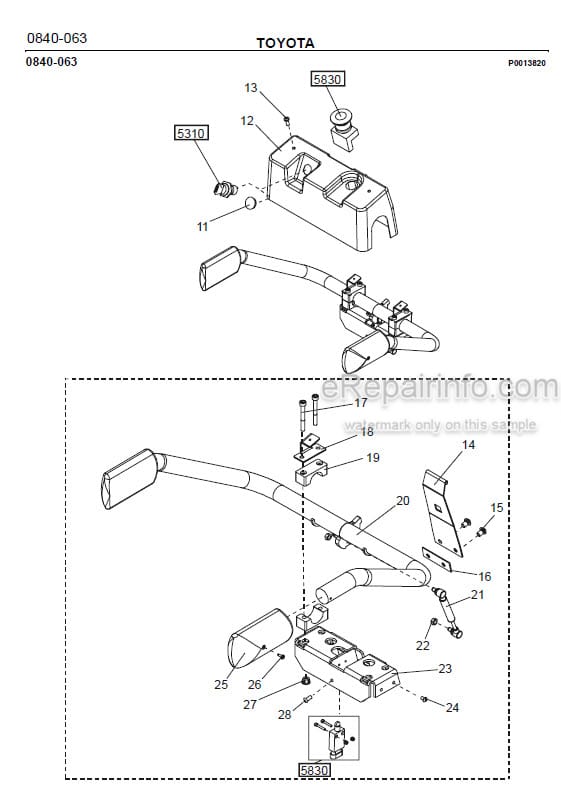 Photo 1 - Toyota 2PML20-6 2PML20-8 Spare Parts Catalogue Powered Pallet Truck 180674 SN406404-