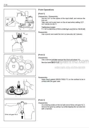 Photo 6 - Toyota 4CBT2 4CBT3 4CBTY2 4CBTK4 4CBTYK4 Repair Maintenance Manual Towing Tractor CE662