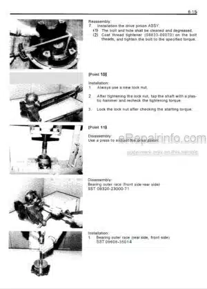 Photo 2 - Toyota 5FBC13 To 30-5FBC30 Repair Manual Forklift CE305