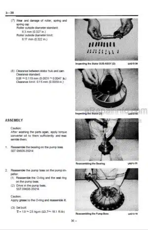 Photo 1 - Toyota 5FG33 To 02-5FD45 Repair Manual Forklift