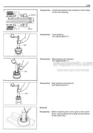 Photo 6 - Toyota 5FGC10 To 30-5FGC15 Repair Manual Forklift