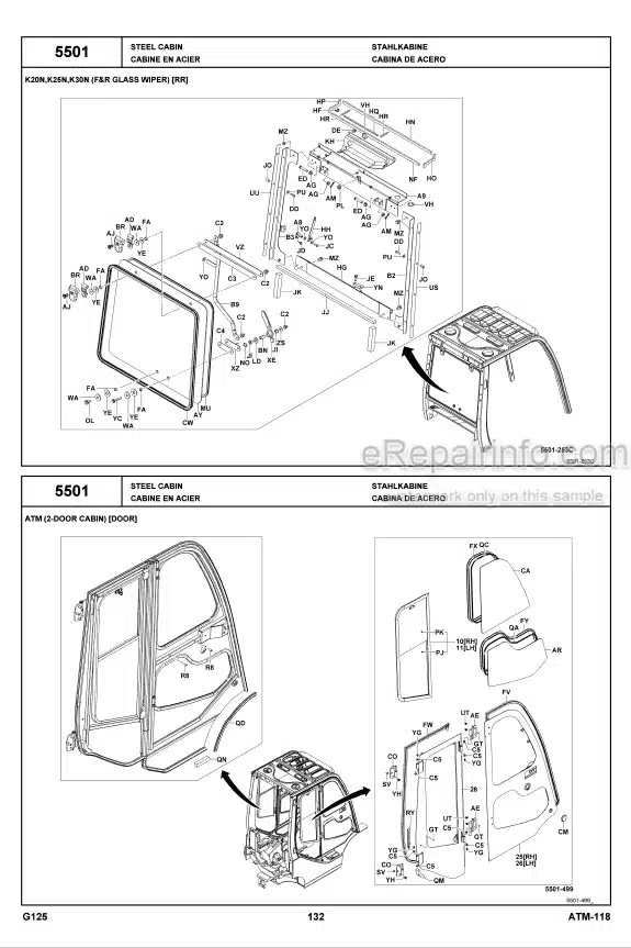 Photo 1 - Toyota 62-8FD10 To 62-8FDK30 Parts Catalog Forklift G125-8