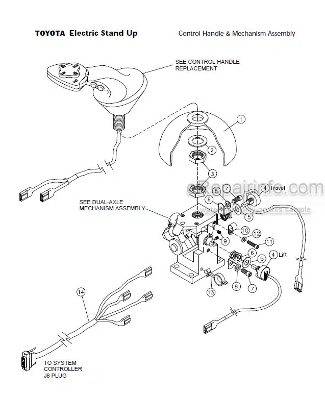 Photo 1 - Toyota 6BNCU15 To 6BVNCU13 Parts Catalog Forklift 00715-00070-99
