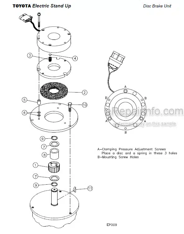 Photo 1 - Toyota 6BNCUE15 6BNCUE18 Parts Catalog Reach Truck 00715-00080-00