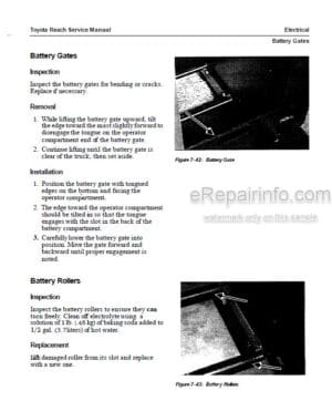 Photo 2 - Toyota 6BRU18 6BRU23 6BDRU15 6BSU20 6BSU25 Service Manual Order Picker CL220