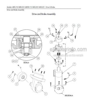 Photo 5 - Toyota 6BRU18 To 6BSU25 Parts Catalog Reach Truck 00715-00060-07 Starting With SN2001
