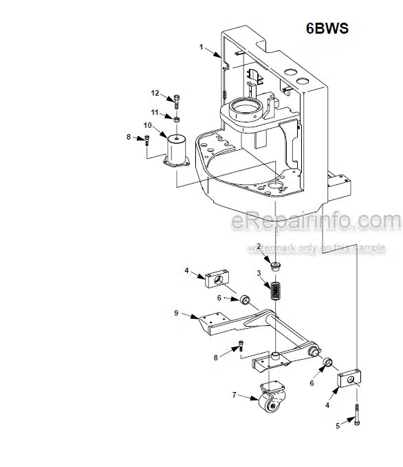 Photo 1 - Toyota 6BWC10 To 6BWR15 Master Service Manual Lifter Truck 00700-CL3WS-RP SN6BWC10-20001-