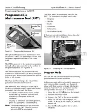 Photo 1 - Toyota 6HBW23 Service Manual Powered Pallet Walkie 00700-CL340-2 SN22000-