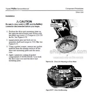 Photo 7 - Toyota 6HBW30 To 6TB50 Service Manual Pallet Truck 00700-CL390-40 SN27000-