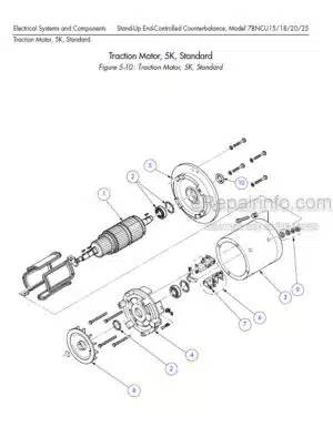 Photo 1 - Toyota 7BNCU15 7BNCU18 7BNCU20 7BNCU25 Parts Catalog Reach Truck 00715-00085-13 SN50001-