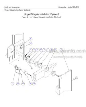 Photo 1 - Toyota 7BPUE15 Parts Catalog Reach Truck 00715-00115-14 SN8001-