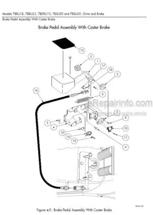 Photo 5 - Toyota 7FBRE12-1C 7FBRE12-2C 7FBRE12-3C Spare Parts Catalogue Reach Truck 200979 SN435653-