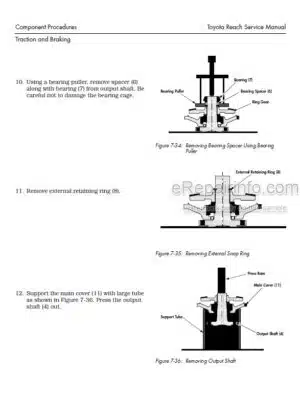 Photo 2 - Toyota 7BRU18 To 7BSU25 Service Manual Reach Lift Truck 00700-CL220-01 SN21000- SN32000-