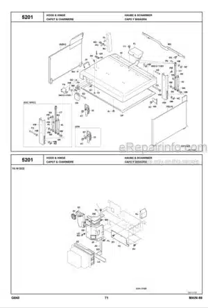 Photo 5 - Toyota 7FBCU35 To 30-7FBC55 Parts Catalog Forklift G841-1