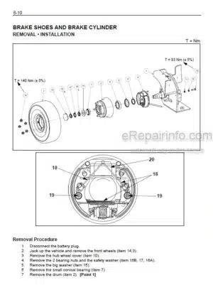 Photo 7 - Toyota 7FBEF15 7FBEF16 7FBEF18 7FBEF20 Service Manual Forklift CE333-CD