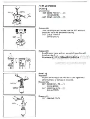 Photo 9 - Toyota 7FBEU15 7FBEU18 7FBEHU18 7FBEU20 Repair Manual Forklift