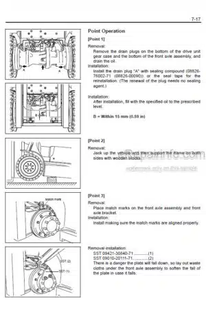 Photo 1 - Toyota 7FBMF16 To 7FBMF50 Repair Manual Forklift