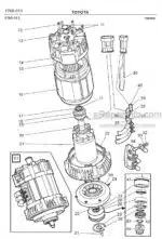 Photo 2 - Toyota 7FBRE12-1C 7FBRE12-2C 7FBRE12-3C Spare Parts Catalogue Reach Truck 200979 SN435653-