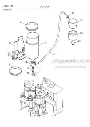 Photo 9 - Toyota 7FBRE12-1C 7FBRE12-2C 7FBRE12-3C Spare Parts Catalogue Reach Truck 210107 SN564300-