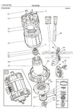 Photo 2 - Toyota 7FBRE12-1C 7FBRE12-2C 7FBRE12-3C Spare Parts Catalogue Reach Truck 217061 SN709569-