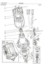 Photo 2 - Toyota 7FBRE12-1C 7FBRE12-2C 7FBRE12-3C Spare Parts Catalogue Reach Truck 217061 SN709569-