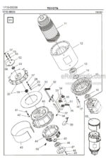 Photo 2 - Toyota 7FBRE12-1C 7FBRE12-2C 7FBRE12-3C Spare Parts Catalogue Reach Truck 218898 SN715720-