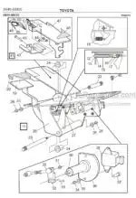 Photo 2 - Toyota 7FBRE12-1C 7FBRE12-2C 7FBRE12-3C Spare Parts Catalogue Reach Truck 220072 SN723011-