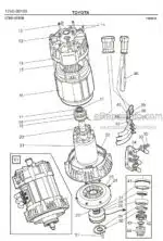 Photo 2 - Toyota 7FBRE12-1C 7FBRE12-2C 7FBRE12-3C Spare Parts Catalogue Reach Truck 222704 SN743654-