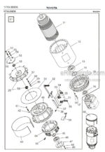 Photo 2 - Toyota 7FBRE12-1C 7FBRE12-2C 7FBRE12-3C Spare Parts Catalogue Reach Truck 226542 SN911801-