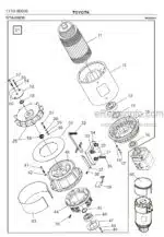 Photo 2 - Toyota 7FBRE12-1C 7FBRE12-2C 7FBRE12-3C Spare Parts Catalogue Reach Truck 226542 SN911801-