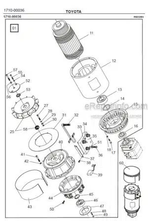 Photo 6 - Toyota 7FBRE12N-1C 7FBRE12N-2C 7FBRE12N-3C Spare Parts Catalogue Reach Truck 232639 SN939261-