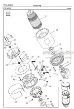 Photo 2 - Toyota 7FBRE12N-1C 7FBRE12N-2C 7FBRE12N-3C Spare Parts Catalogue Reach Truck 232639 SN939261-