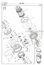 Photo 2 - Toyota 7FBRE14-1C 7FBRE14-2C 7FBRE14-3C Spare Parts Catalogue Reach Truck 220076 SN723011-