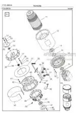 Photo 2 - Toyota 7FBRE14-1C 7FBRE14-2C 7FBRE14-3C Spare Parts Catalogue Reach Truck 226543 SN911801-