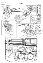 Photo 2 - Toyota 7FBRE14-1C 7FBRE14-2C 7FBRE14-3C Spare Parts Catalogue Reach Truck 200980 SN435653-