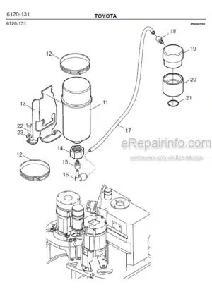 Photo 8 - Toyota 7FBRE14-1C 7FBRE14-2C 7FBRE14-3C Spare Parts Catalogue Reach Truck 210108 SN564300-